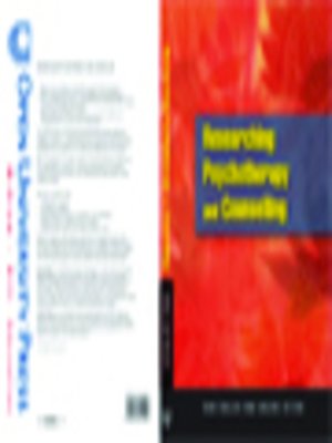 cover image of Researching Psychotherapy and Counselling